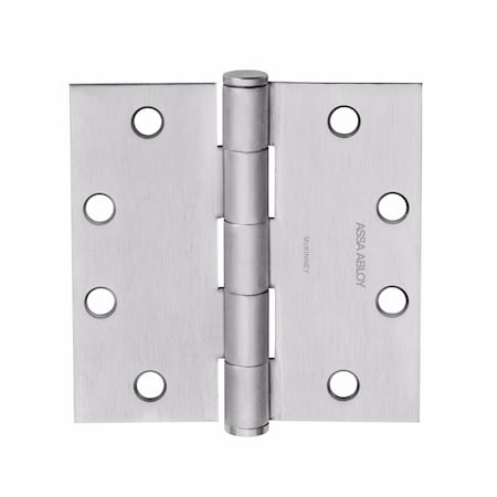 Mckinney Hinges McKinney 4-1/2inx4-1/2in Square Corner Standard Weight Five Knuckle Hinge # 55755 Satin Chrome T271441226D